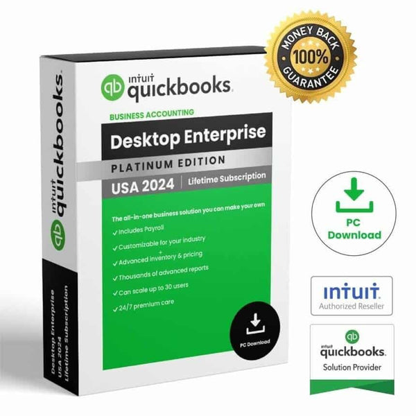QuickBooks Desktop Enterprise 2024 3 Users With Advanced Inventory | US Version